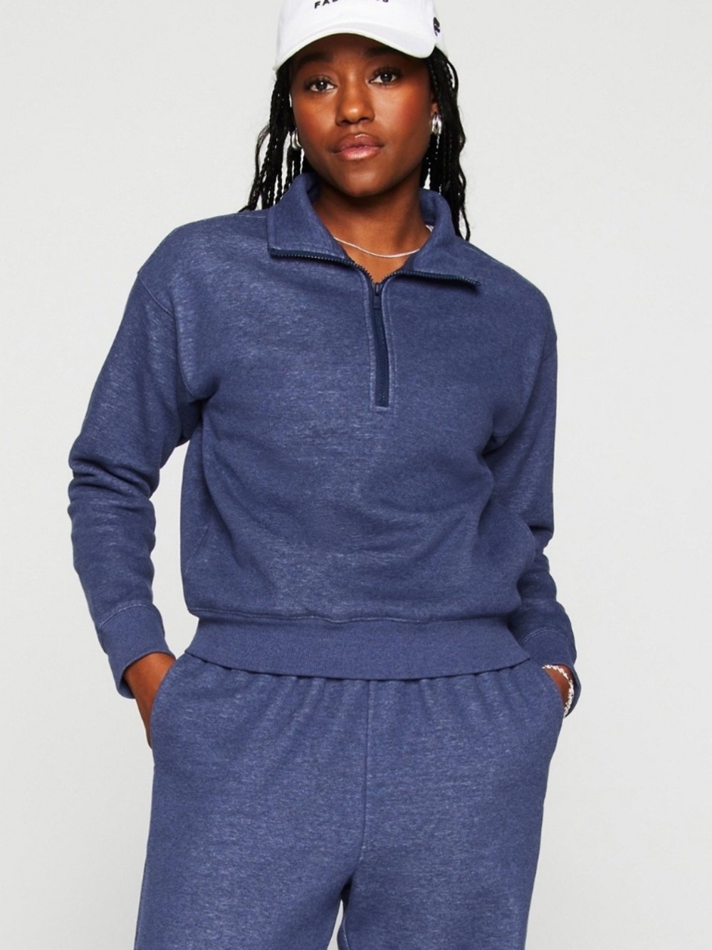 Fabletics Cozy Fleece Half Zip Sweatshirt Cozy Fleece Sz S